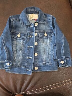 Judith March Boutique Custom Blue Denim Kids' Jacket - Size 2T Like New